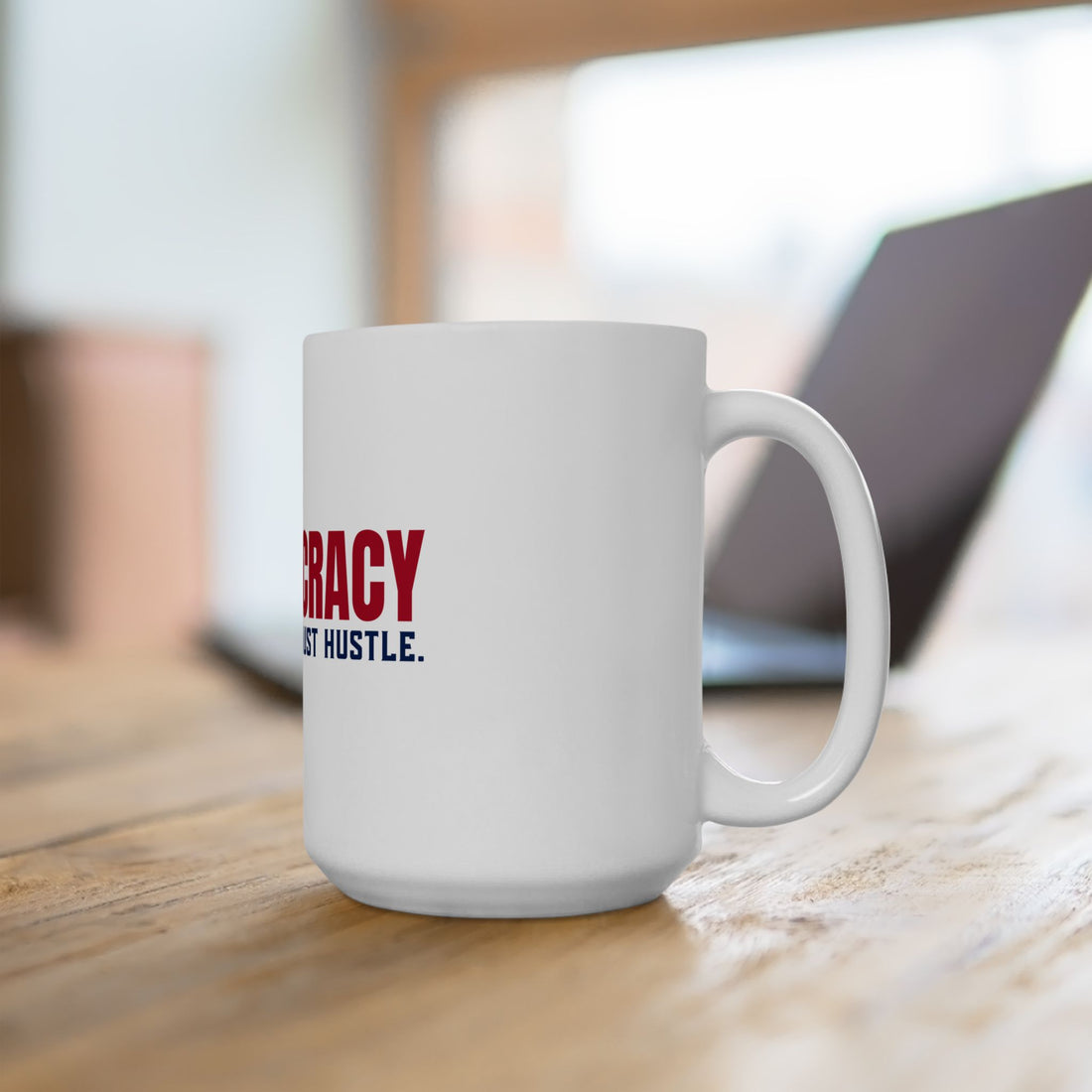 Meritocracy Coffee Mug – “No Handouts, Just Hustle” | Inspirational Gift for Entrepreneurs & Office Decor